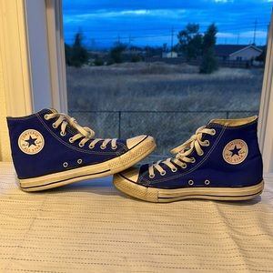 Converse Chuck Taylor All Star Blue Classic High Top Sneaker Mns Sz 7 Wmns Sz 9